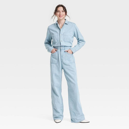 Women'S Denim Baggy Jumpsuit - Universal Thread