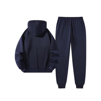 Men'S Paris Letter Printed Hoodie and Drawstring Sweatpants Set, Menswear, Casual Athletic Long Sleeve Hooded Jacket & Trousers for Fall & Winter, Men'S Clothing for Daily Wear, Sportswear Indoor Outdoor, Tracksuit, Athleisure Summer Clothes